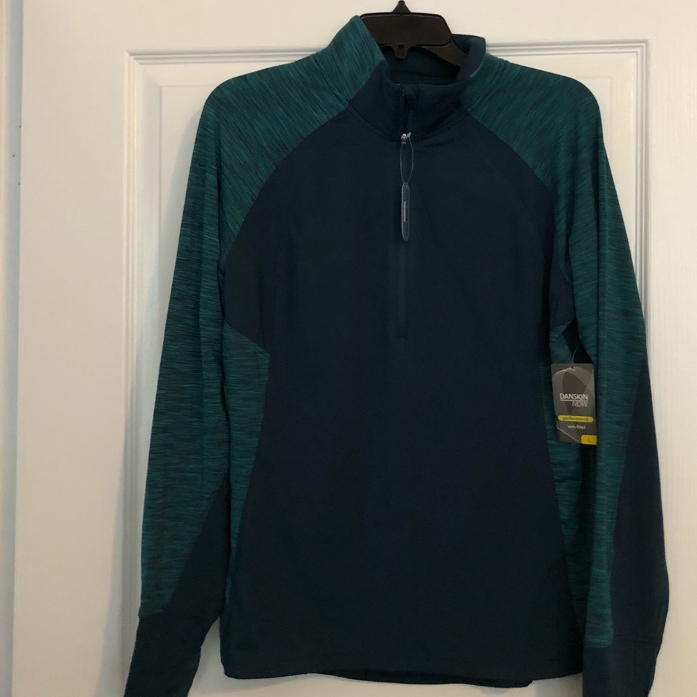 Danskin NWT Teal 3/4 zip Running jacket